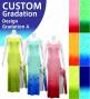 [Gradation]Custom Long Slit Dress with Velvet/ Design-Gradation / JC30-gradation-D