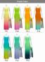 [Gradation]Custom Long Slit Dress with Velvet/ Pastel Color Gradation / JC30-gradation-P