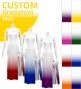 [Gradation]Custom Long Slit Dress with Velvet/ White Color Gradation / JC30-gradation-W