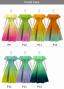 [Gradation]Custom Midi Dress/ Pastel Color Gradation / JC35-gradation-P