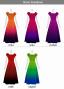[Gradation]Custom Long Off Shoulder Dress/ Basic Gradation / JC37-gradation-B
