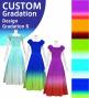 [Gradation]Custom Long Off Shoulder Dress/ Design-Gradation / JC37-gradation-D