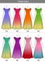 [Gradation]Custom Long Off Shoulder Dress/ Pastel Color Gradation / JC37-gradation-P