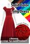 Custom Long Off Shoulder Dress  / JC37-solid