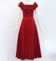Custom Long Off Shoulder Dress  / JC37-solid