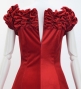 Custom Long Off Shoulder Dress  / JC37-solid
