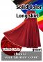 Custom Long gusset skirt with Velvet  / JC38-solid