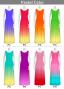 [Gradation]Custom Long Velvet Dress / Pastel Color Gradation / JC4-gradation-P