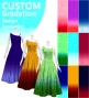 [Gradation] Custom One Shoulder Long Dress with Velvet×Shantung / Design-Gradation / JC47-gradation-D