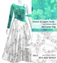 Kids Custom One Shoulder Long sleeve Dress / JCp46-mix