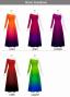 [Gradation]Custom One Shoulder Long sleeve Dress with Velvet/ Basic Gradation / JC51-gradation-B