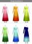 [Gradation]Custom One Shoulder Long sleeve Dress with Velvet/ Design-Gradation / JC51-gradation-D