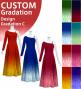 [Gradation]Custom One Shoulder Long sleeve Dress with Velvet/ Design-Gradation / JC51-gradation-D