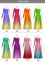 [Gradation]Custom One Shoulder Long sleeve Dress with Velvet/ Pastel Color Gradation / JC51-gradation-P