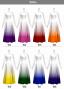 [Gradation]Custom One Shoulder Long sleeve Dress with Velvet/ White Color Gradation / JC51-gradation-W