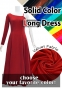 Custom One Shoulder Long sleeve Dress with Velvet / JC51-solid
