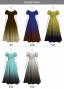 [Gradation]Custom Midi Dress/ Smoky Color Gradation / JC53-gradation-S