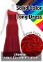 Custom Long Dress with Velvet / JC54-solid