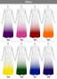 [Gradation]Custom Long Slit Dress with Velvet/ White Color Gradation / JC56-gradation-W