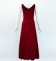 Custom Boat Neck Long Velvet Dress / JC56-pattern