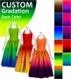 [Gradation]Custom Midi Halterneck Dress with Shantung / Basic Gradation / JC57-gradation-B