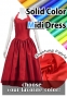 Custom Midi Halterneck Dress  / JC57-solid