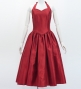 Custom Midi Halterneck Dress  / JC57-solid