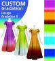 [Gradation]Custom Double Flare Sleeves Long Dress/ Design-Gradation / JC59-gradation-D