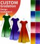 [Gradation]Custom Double Flare Sleeves Long Dress/ Design-Gradation / JC59-gradation-D