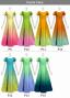 [Gradation]Custom Double Flare Sleeves Long Dress/ Pastel Color Gradation / JC59-gradation-P