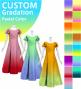 [Gradation]Custom Double Flare Sleeves Long Dress/ Pastel Color Gradation / JC59-gradation-P