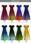 [Gradation]Custom Double Flare Sleeves Long Dress/ Smoky Color Gradation / JC59-gradation-S