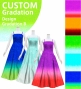 [Gradation] Custom Long Dress with Velvet×Shantung / Design-Gradation / JC76-gradation-D
