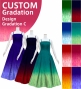 [Gradation] Custom Long Dress with Velvet×Shantung / Design-Gradation / JC76-gradation-D