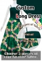 Custom Long Velvet & Shantung Dress  / JC76-mix