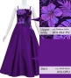 Custom Long Velvet & Shantung Dress  / JC76-mix