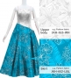 Custom Long Velvet & Shantung Dress  / JC76-mix