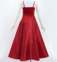 Custom Long Velvet & Shantung Dress  / JC76-mix