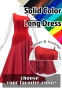 Custom One Shoulder Long Dress / JC87-solid
