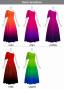 [Gradation]Custom One Shoulder Flare sleeve Long Dress/ Basic Gradation / JC90-gradation-B