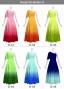 [Gradation]Custom One Shoulder Flare sleeve Long Dress/ Design-Gradation / JC90-gradation-D