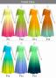 [Gradation]Custom One Shoulder Flare sleeve Long Dress/ Pastel Color Gradation / JC90-gradation-P