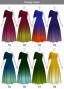 [Gradation]Custom One Shoulder Flare sleeve Long Dress/ Smoky Color Gradation / JC90-gradation-S