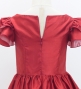 Kids Custom 3-tiered frilled sleeves Midi Dress / JCp92-solid