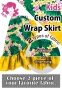 Kids Custom Wrap Skirt / JCp104-mix