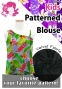Kids Custom One Shoulder Blouse with Velvet / JCp106-pattern