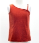 Kids Custom One Shoulder Blouse with Velvet / JCp106-solid
