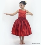 Kids Custom One Shoulder Blouse with Velvet / JCp106-solid