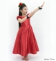 Kids Custom Long Dress With 2gather Frill Puff Sleeves / JCp108-pattern