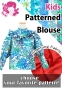Kids Custom Yoke Frill Blouse with Shantung / JCp111-pattern